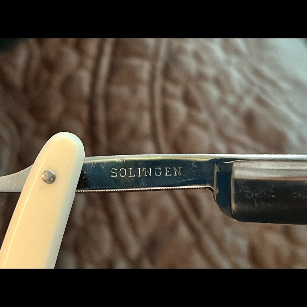 Vintage 7 Day Solingen Straight Razor Set - Picture 7 of 14